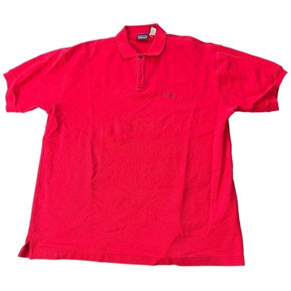 Patagonia Other - Patagonia Men's Golf Polo Shirt Size L‎ Short Sleeve Organic Cotton Red |G1